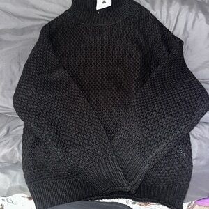 Amazon Black Turtleneck Sweater